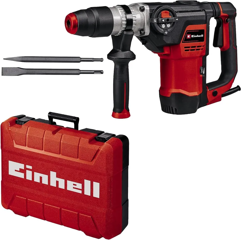 einhell-te-rh-40-3f-martillo-perforador-1050w-10j-sds-max-con-cinceles-y-malet-n image 1