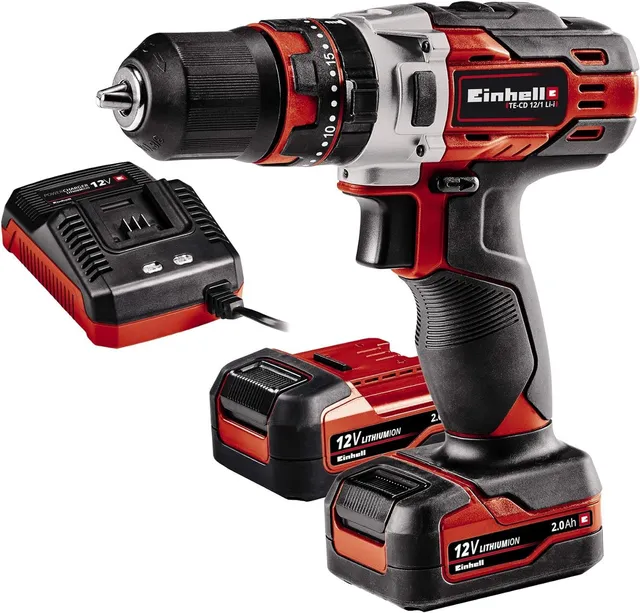 einhell-te-cd-12-1-li-i-taladro-de-impacto-sin-cable-12v-2x-2-0ah-li-ion-22-ajus image 1