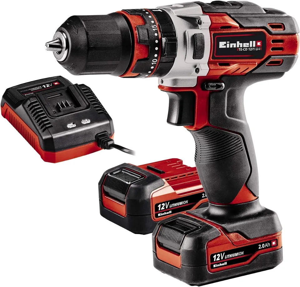 einhell-te-cd-12-1-li-i-taladro-de-impacto-sin-cable-12v-2x-2-0ah-li-ion-22-ajus image 1