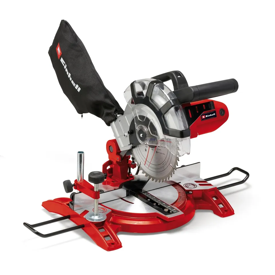 einhell-tc-ms-2112-ingletadora-con-cable-1600w-5000-rpm-disco-210mm-corte-a-ingl image 1