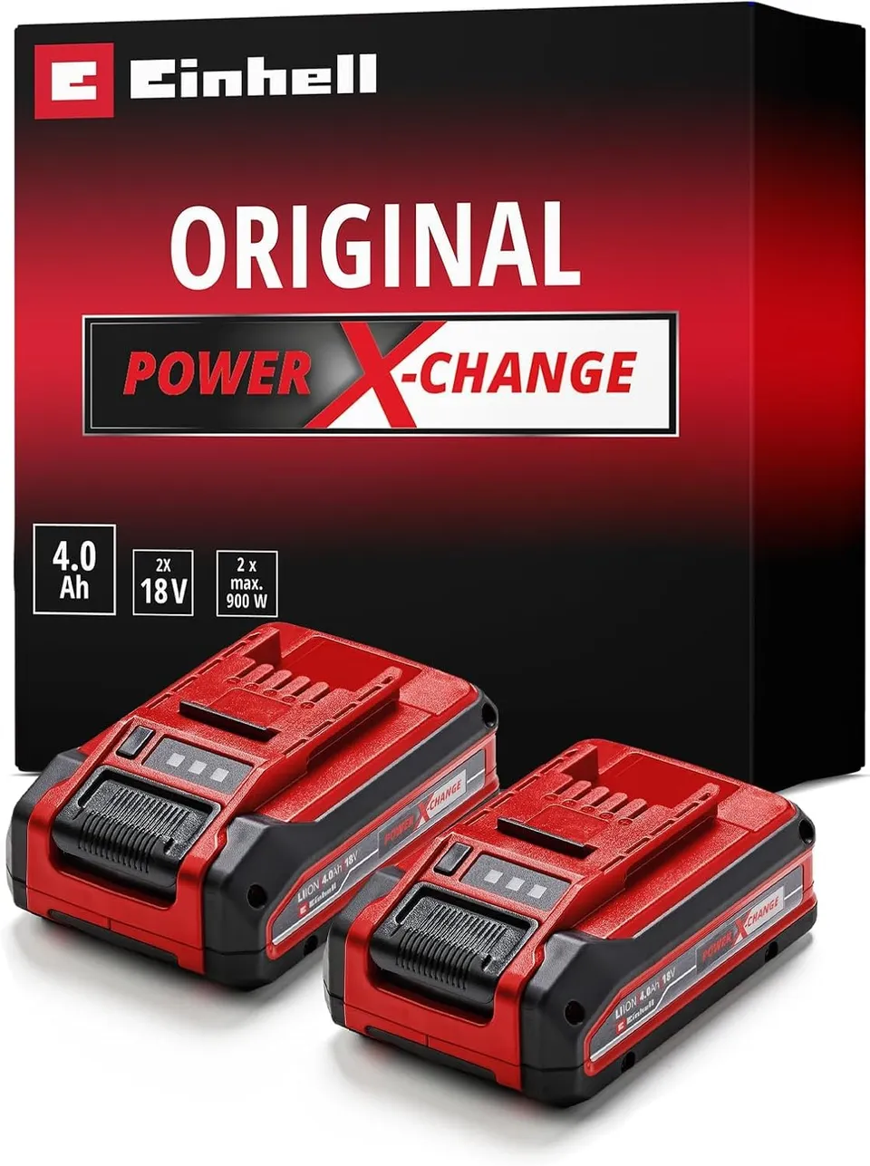 einhell-power-x-change-plus-bater-a-4-ah-twin-pack-18-v-2-uds-iones-de-litio-uni image 1