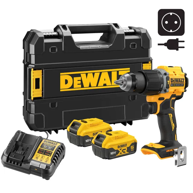 dewalt-taladro-atornillador-percutor-18v-xr-sin-escobillas-dcd799p2t-qw-74-nm-2- image 1