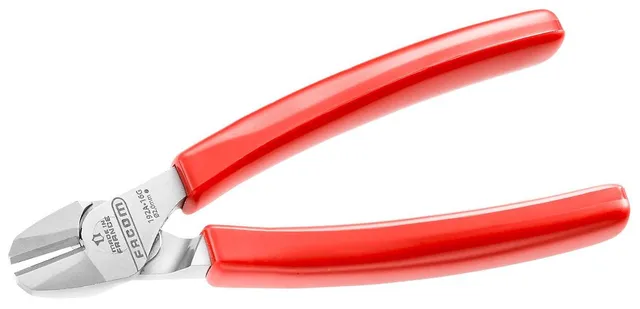 facom-192a-16g-alicates-de-corte-diagonal-rojo-16-cm-corte-profesional-de-alambr image 1