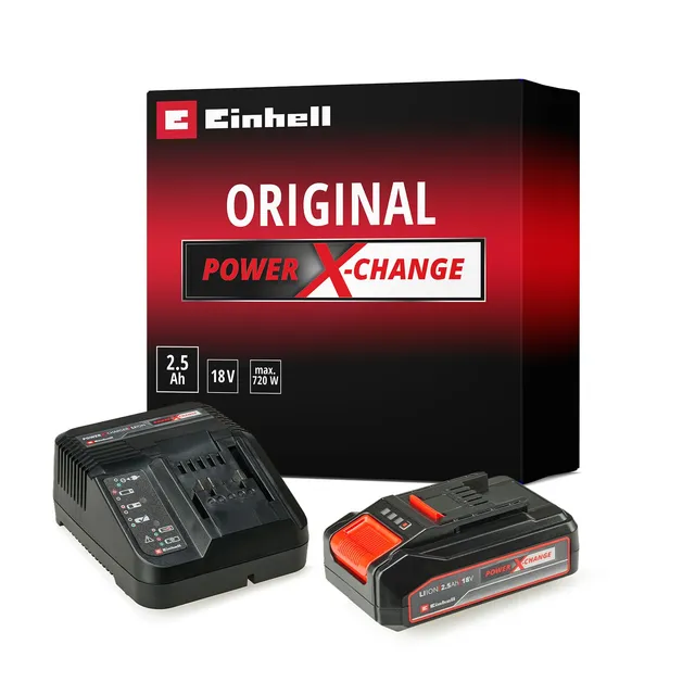 einhell-power-x-change-starter-kit-18v-2-5ah-bater-a-y-cargador image 1