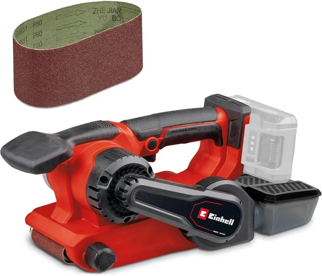 einhell-professional-lijadora-de-banda-a-bater-a-tp-bs-18-457-li-bl-solo-power-x image 1