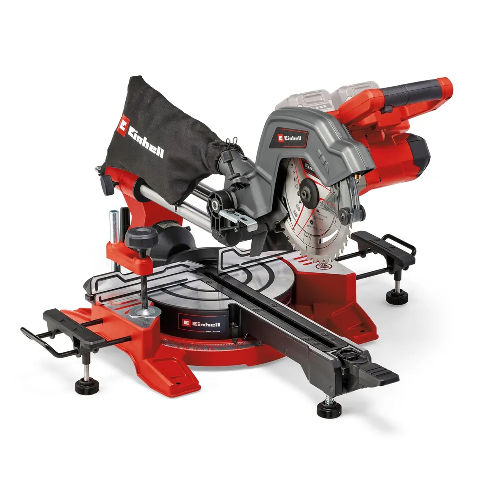 einhell-te-sm-36-8-l-li-solo-sierra-de-tracci-n-vaiv-n-e-inglete-a-bater-a-de-36 image 1