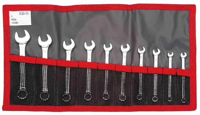 facom-39-je10t-juego-de-10-llaves-mixtas-cortas-3-2-11-mm-estuche-enrollable image 1