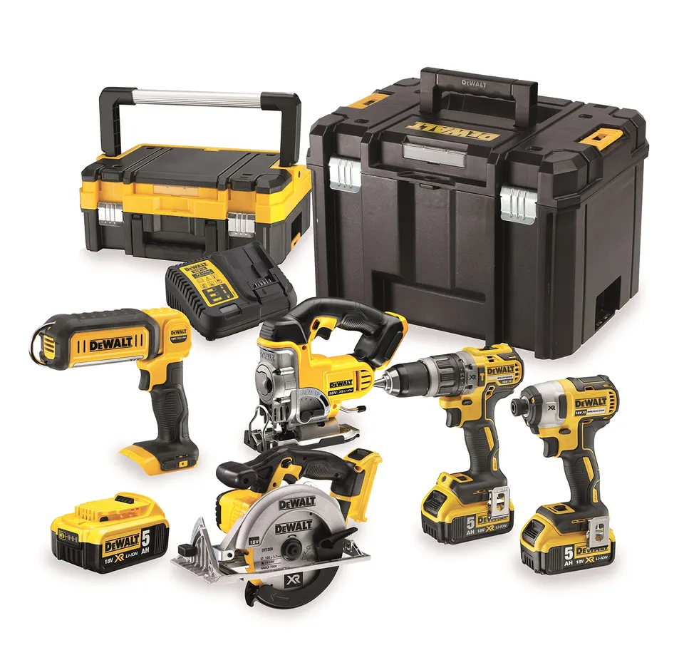 dewalt-dck551p3t-qw-kit-de-herramientas-18v-xr-taladro-percutor-atornillador-de- image 1