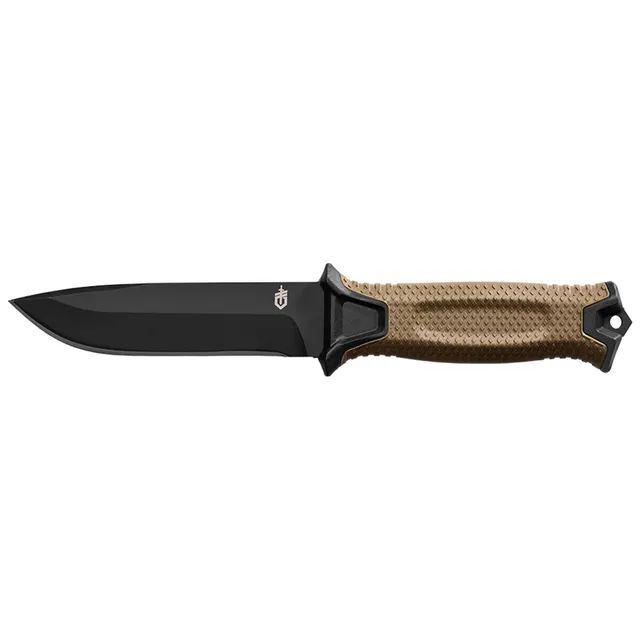 cuchillo-fijo-gerber-strongarm-coyote-brown-con-hoja-lisa-y-funda-molle image 1