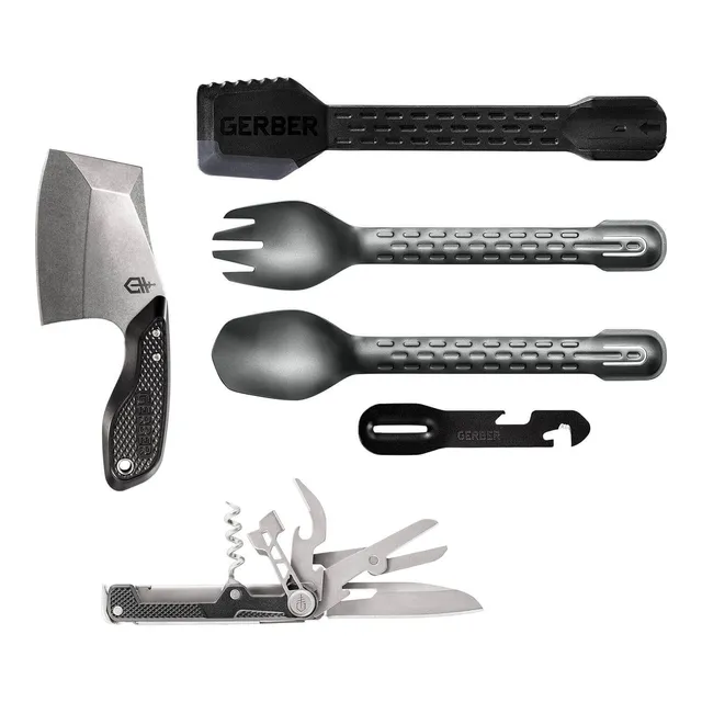 gerber-around-camp-kit-kit-de-acampada-con-tri-tip-armbar-cork-y-compleat-multi- image 1