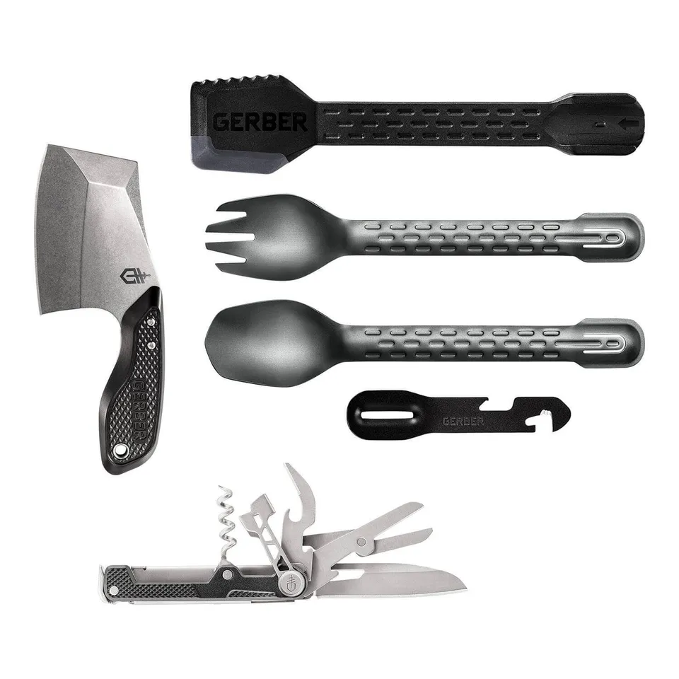 gerber-around-camp-kit-kit-de-acampada-con-tri-tip-armbar-cork-y-compleat-multi- image 1