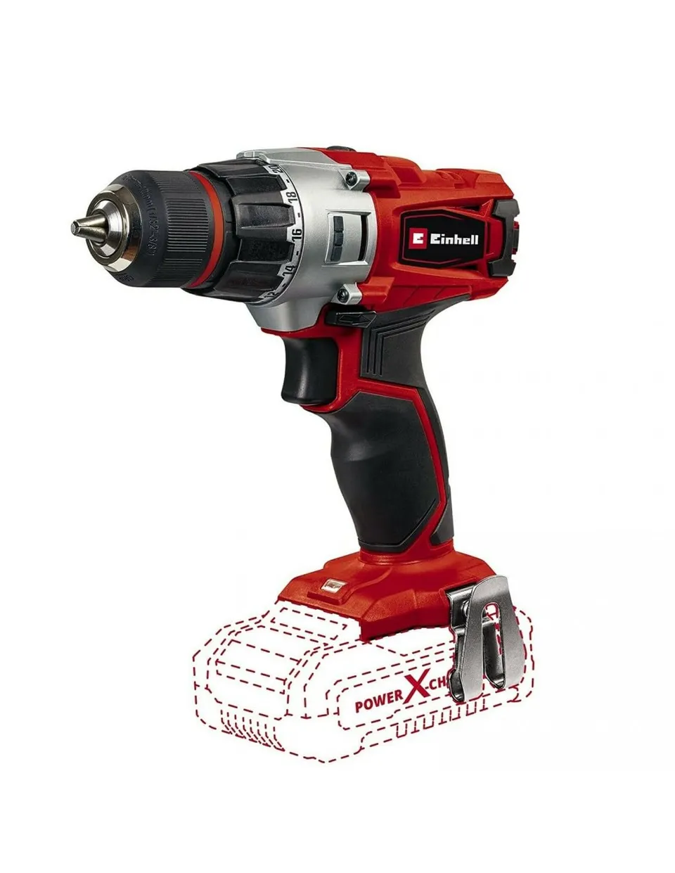 einhell-taladro-inal-mbrico-te-cd-18-2-li-power-x-change-18v-44nm-2-velocidades- image 1