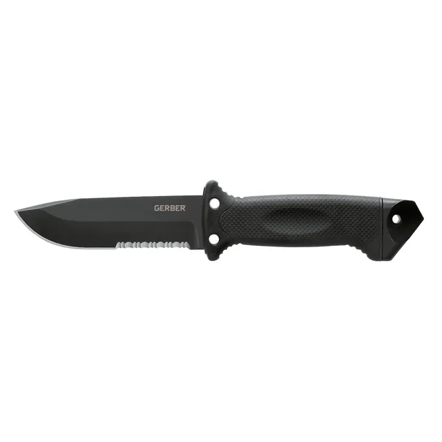 cuchillo-fijo-t-ctico-gerber-lmf-ii-infantry-negro-hoja-de-10-pulgadas-funda-mol image 1