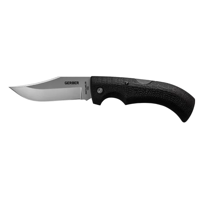 gerber-gator-clip-point-plain-edge-navaja-de-caza-y-campo-con-mango-gator-grip image 1