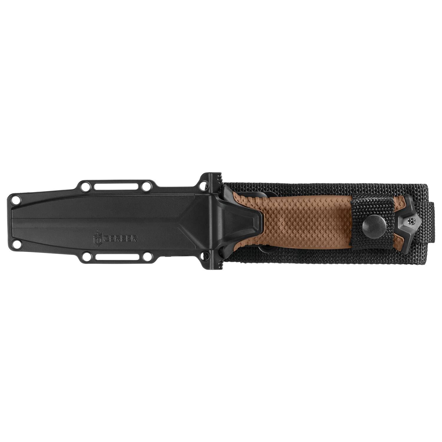 cuchillo-de-hoja-fija-gerber-strongarm-magnacut-mango-de-goma-funda-multi-mount- image 3