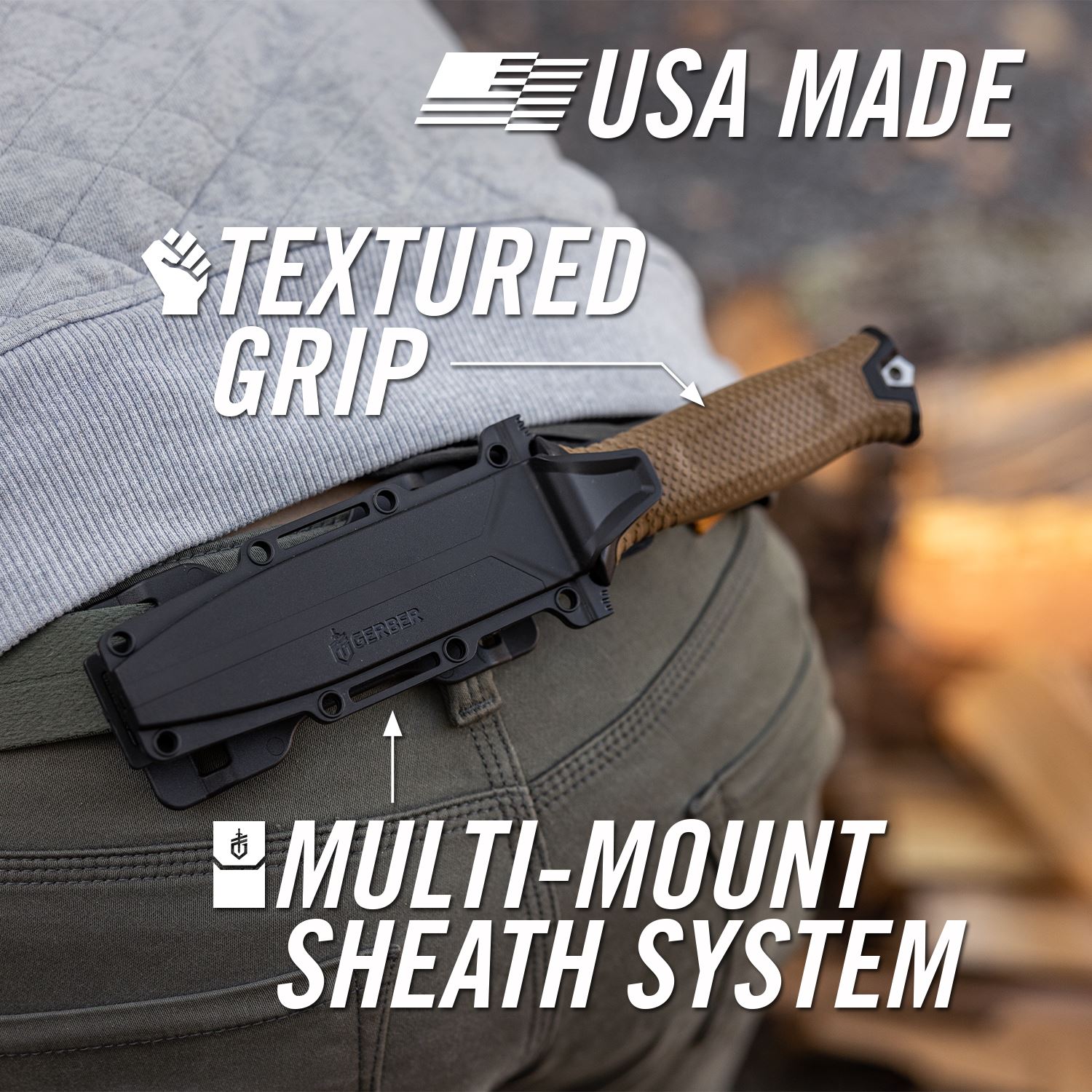 cuchillo-de-hoja-fija-gerber-strongarm-magnacut-mango-de-goma-funda-multi-mount- image 5