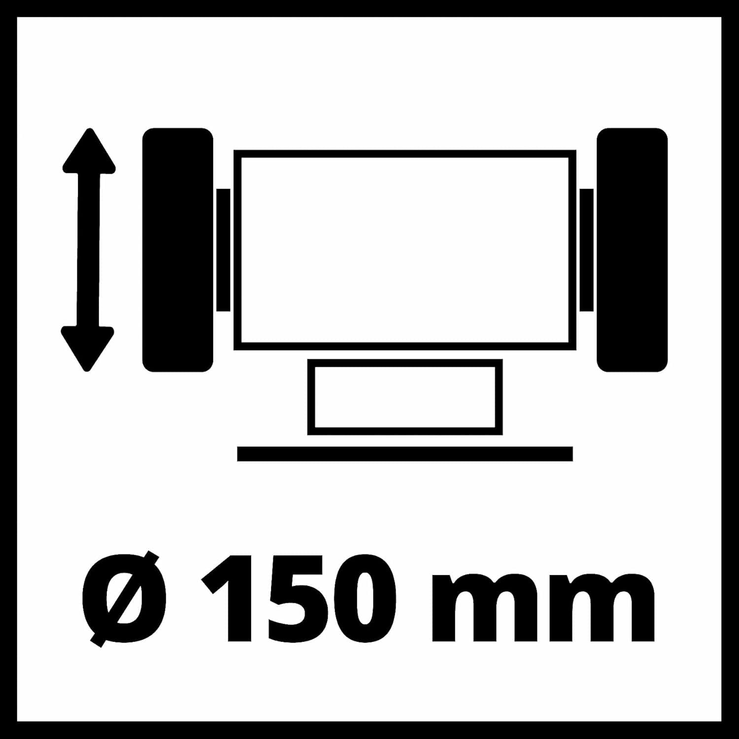 einhell-esmeriladora-combinada-tc-bg-150-b-350w-discos-150mm image 8