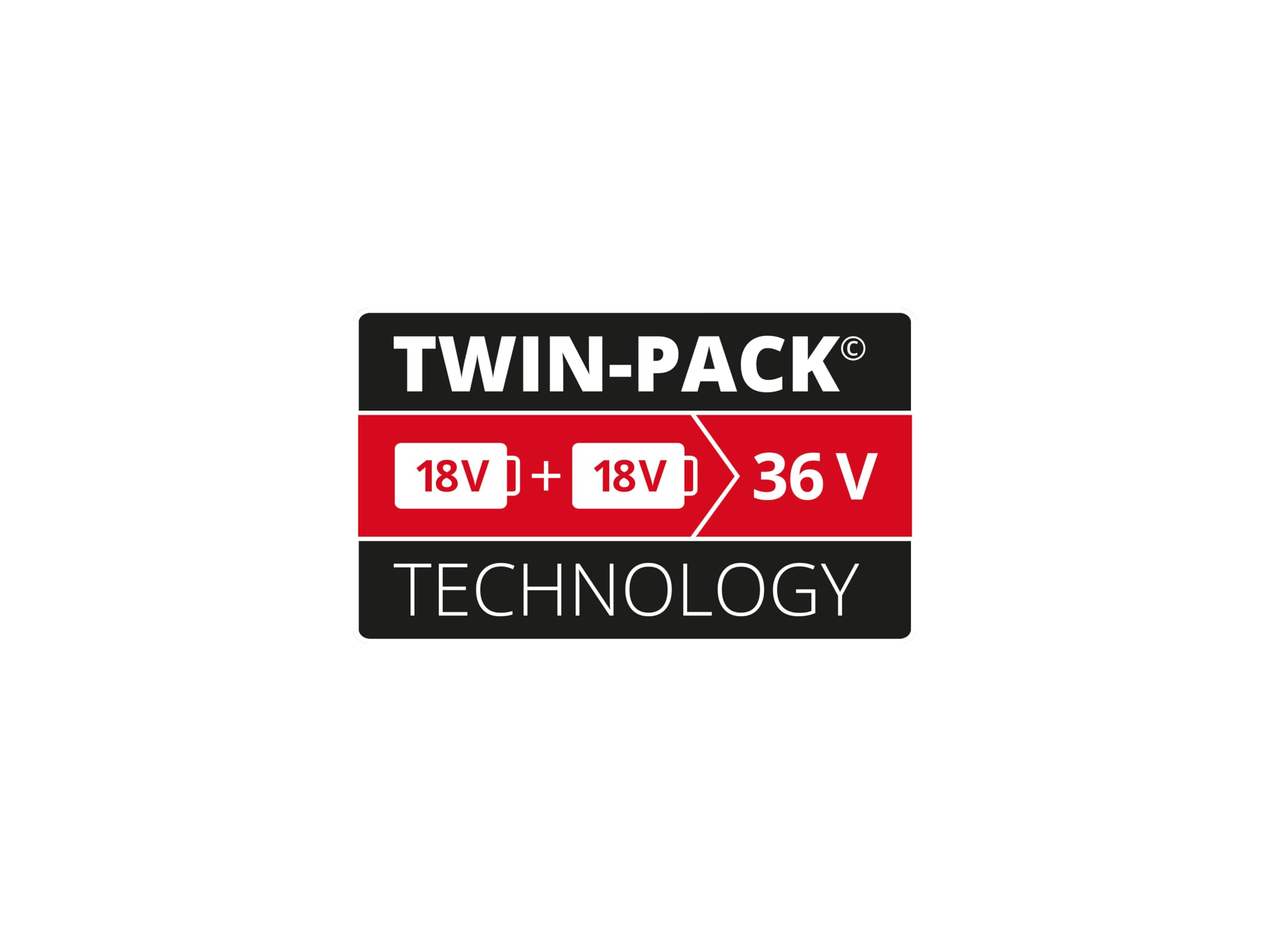 pack-de-2-bater-as-einhell-power-x-change-18v-4-0ah-rojo-y-negro-con-cargador-y- image 2