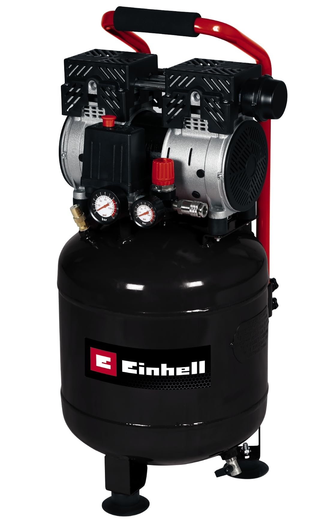 einhell-compresor-te-ac-135-24-silent-plus-750-w-8-bar-24-l-135-l-min-57-db-sin- image 1