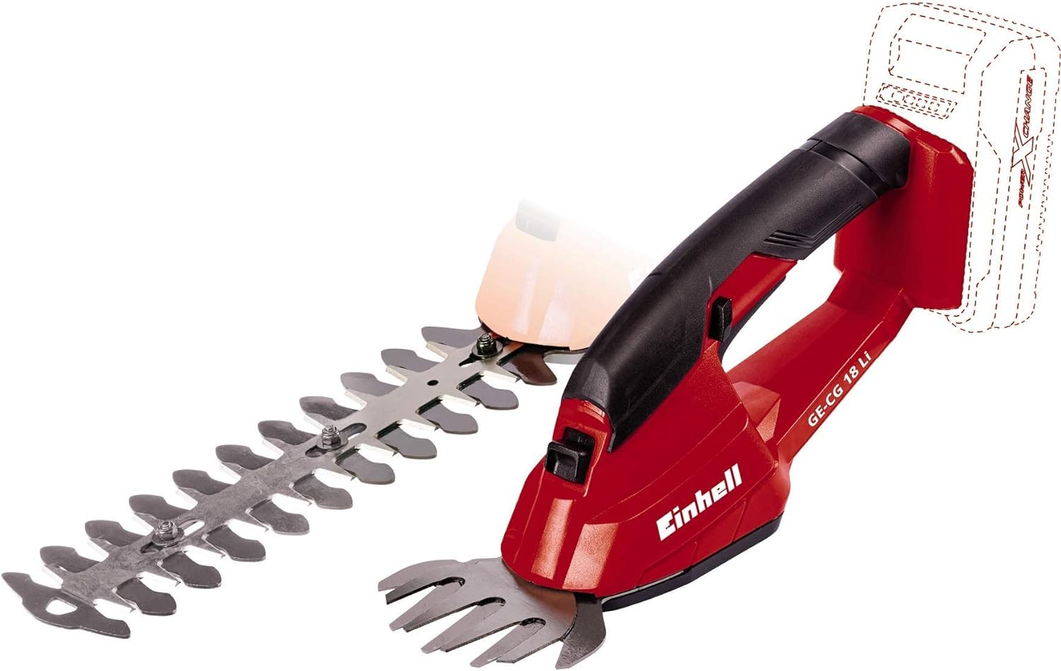 einhell-tijera-de-c-sped-y-arbustos-gc-cg-18-li-solo-18v-2-cuchillas image 1