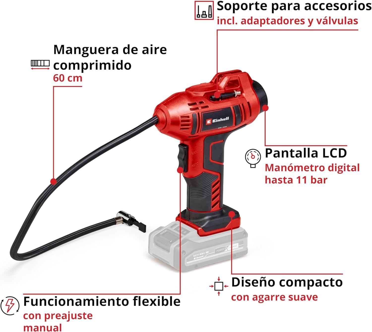 einhell-compresor-de-coche-con-bater-a-ce-cc-18-li-solo-power-x-change-18-v-11-b image 3
