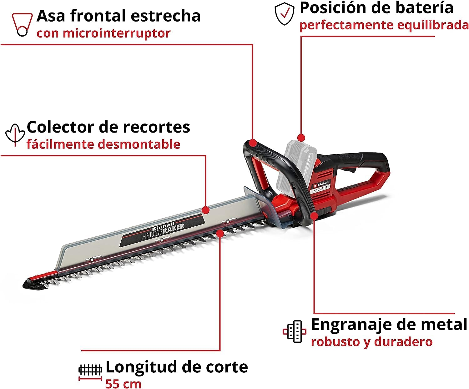 einhell-cortasetos-inal-mbrico-arcurra-18-55-power-x-change-18v-55-cm-de-corte-1 image 3