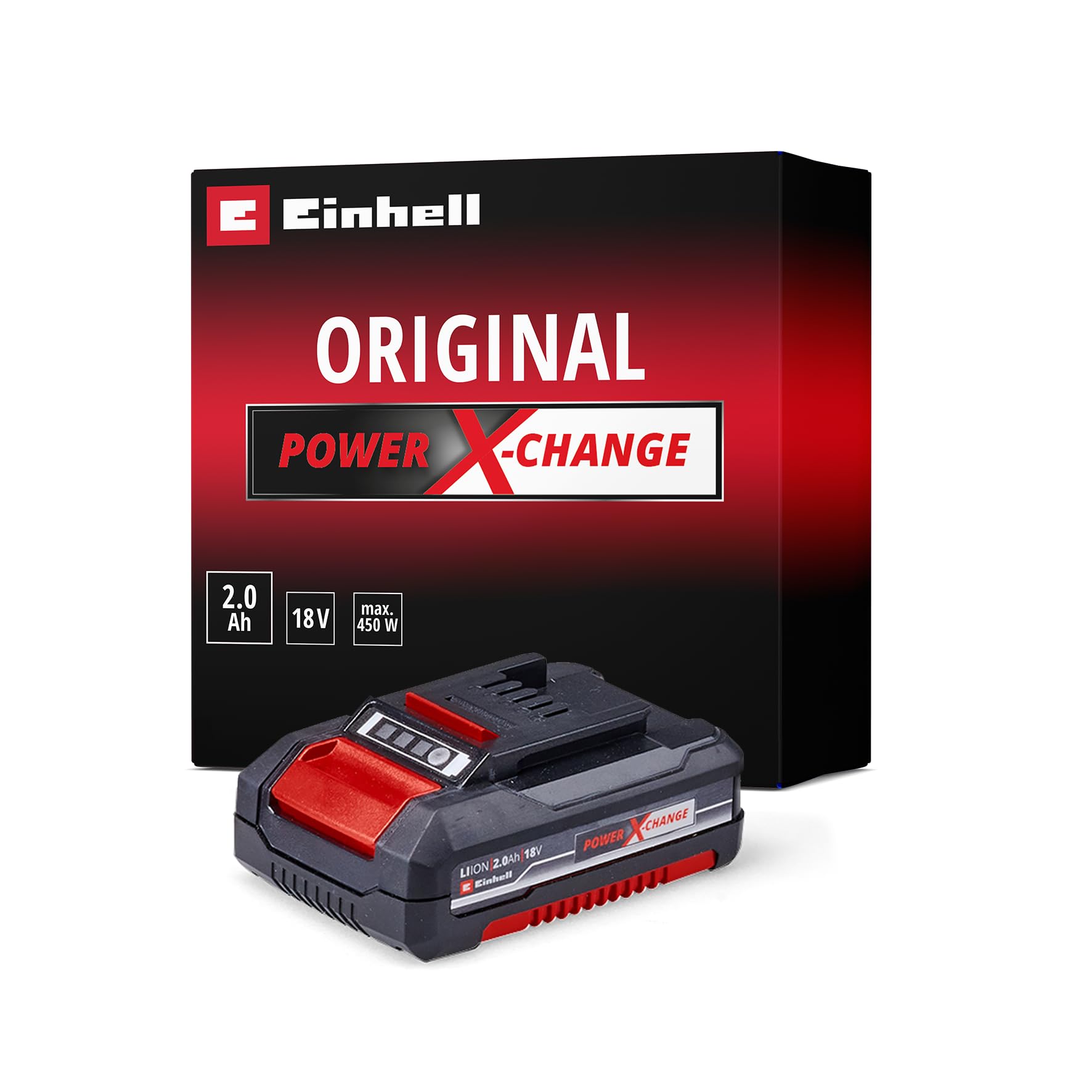 pack-de-2-bater-as-einhell-power-x-change-18v-4-0ah-rojo-y-negro-con-cargador-y- image 7