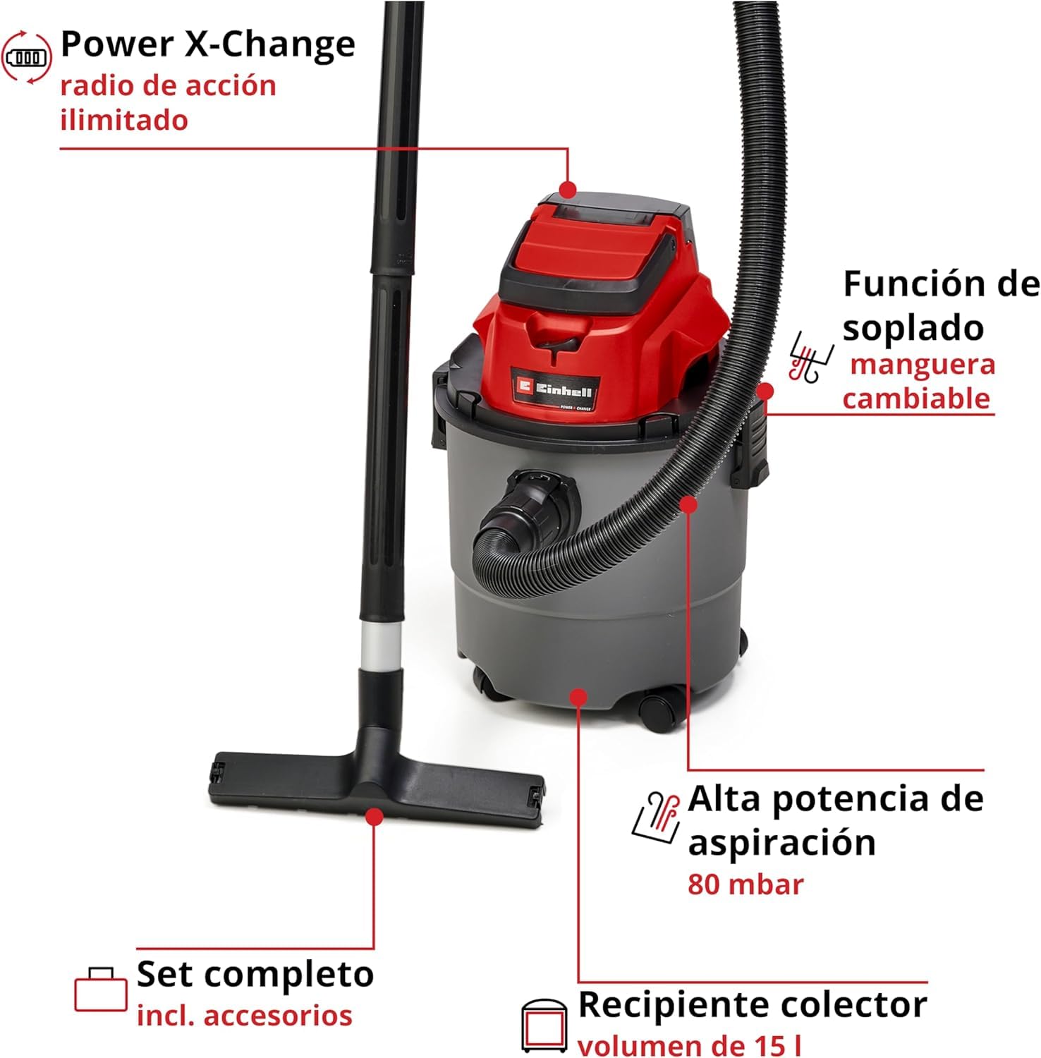 einhell-aspirador-en-seco-y-h-medo-tc-vc-18-15-li-solo-power-x-change-18v-15l image 3