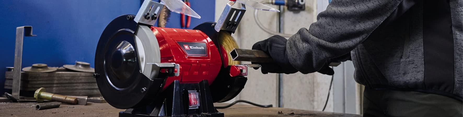 einhell-disco-de-cepillos-para-lijadora-doble-tc-bg-150-b-150mm-alambre-de-acero image 2