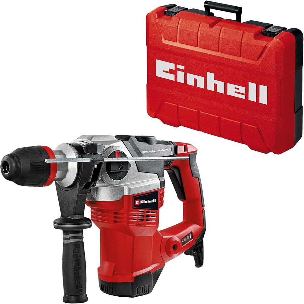 einhell-te-rh-38-3f-martillo-perforador-sds-max-1050w-9j-38mm-en-hormig-n-cincel image 1