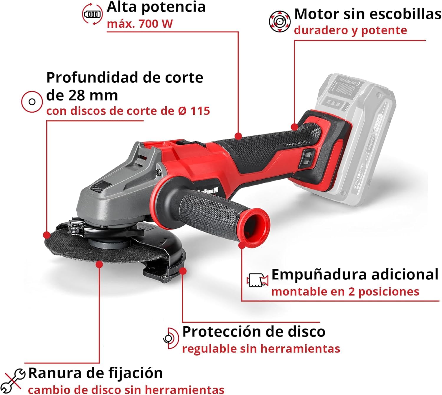 einhell-amoladora-angular-axxio-18-115-q-li-solo-power-x-change-18-v-disco-115-m image 3