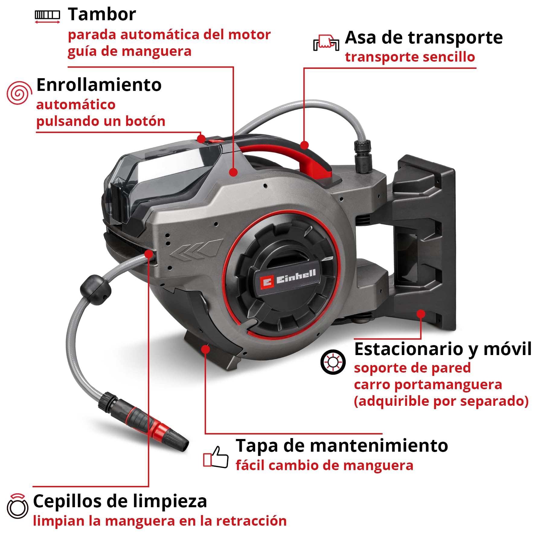 einhell-tambor-de-manguera-con-bater-a-ge-hr-18-30-1-li-solo-power-x-change-18v- image 3