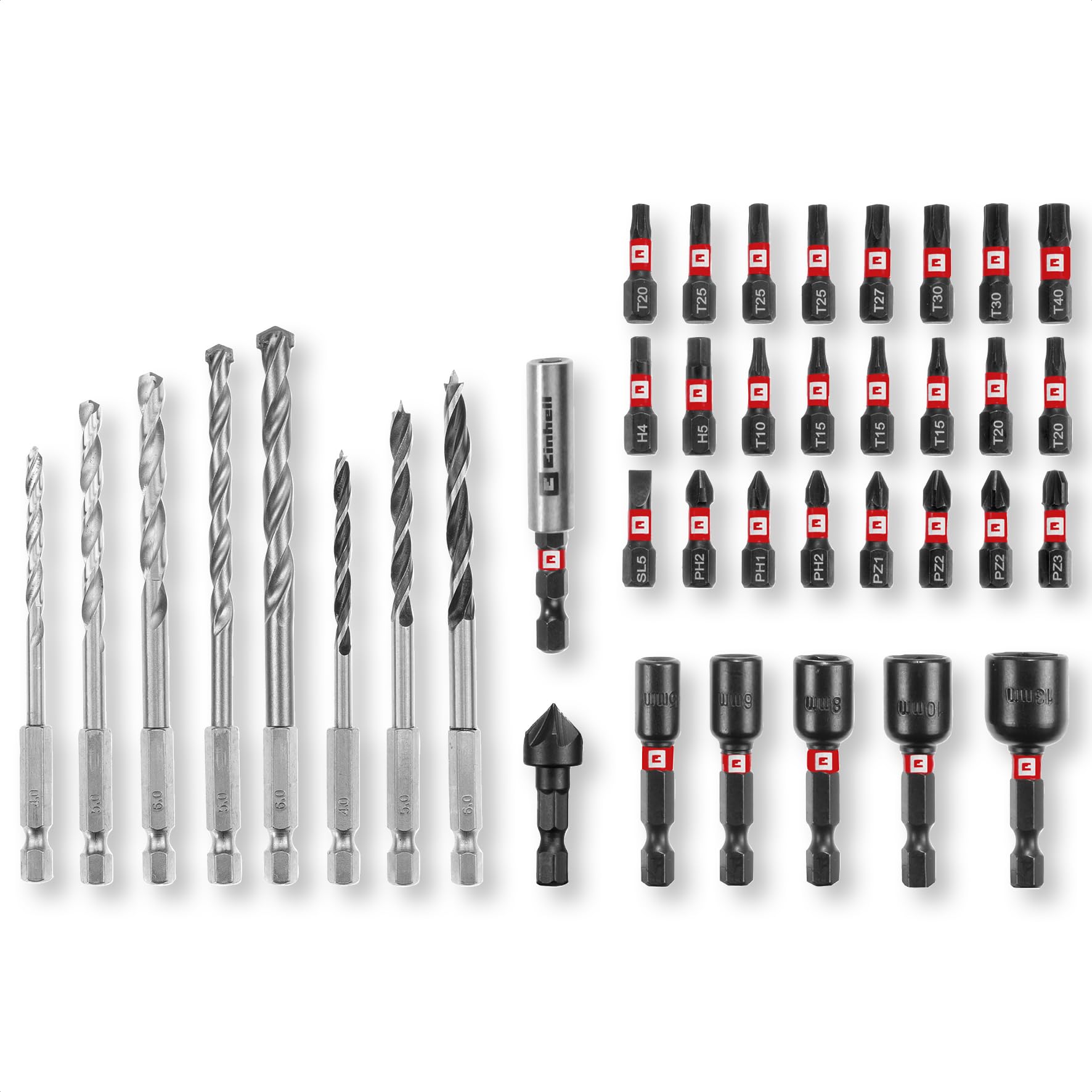 einhell-kit-de-39-brocas-y-puntas-de-atornillar-49108759-juego-profesional-m-cas image 2