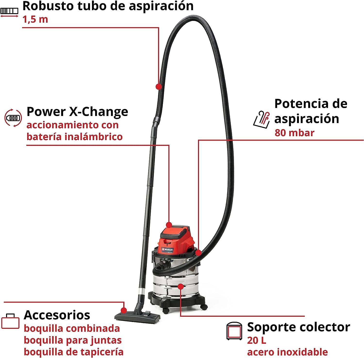 einhell-aspirador-seco-h-medo-power-x-change-20l-18v-sin-bater-a image 3