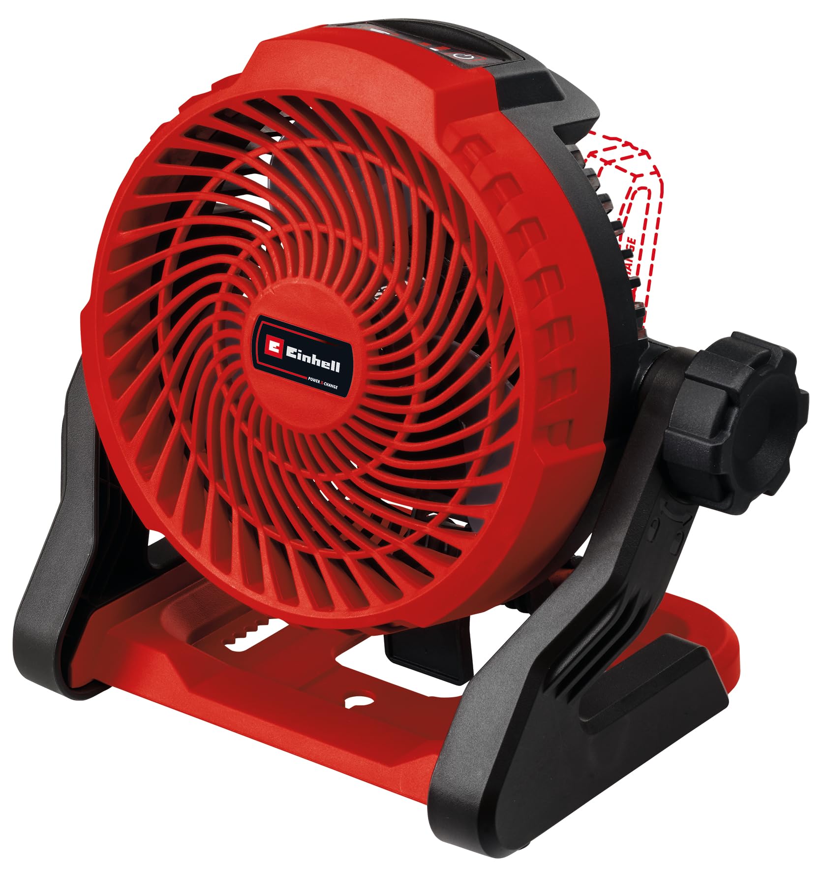 einhell-ventilador-inal-mbrico-ge-cf-18-2200-li-solo-18v-3-velocidades-cabezal-g image 1