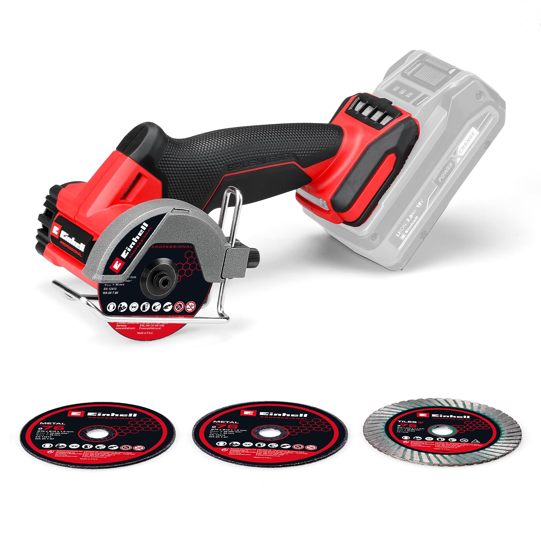 einhell-professional-tronzadora-a-bater-a-tp-co-18-76-c-li-bl-solo-18v-brushless image 1