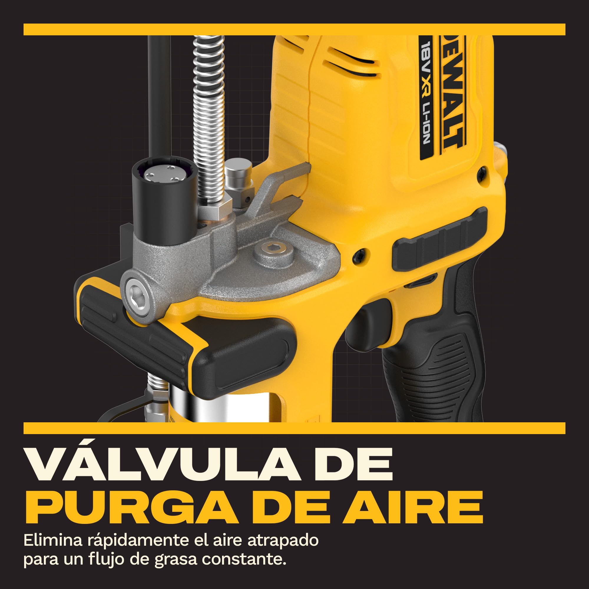 dewalt-engrasadora-18v-xr-2-velocidades-dcgg581p1g-qw-690-bar-255-ml-min-con-bat image 8