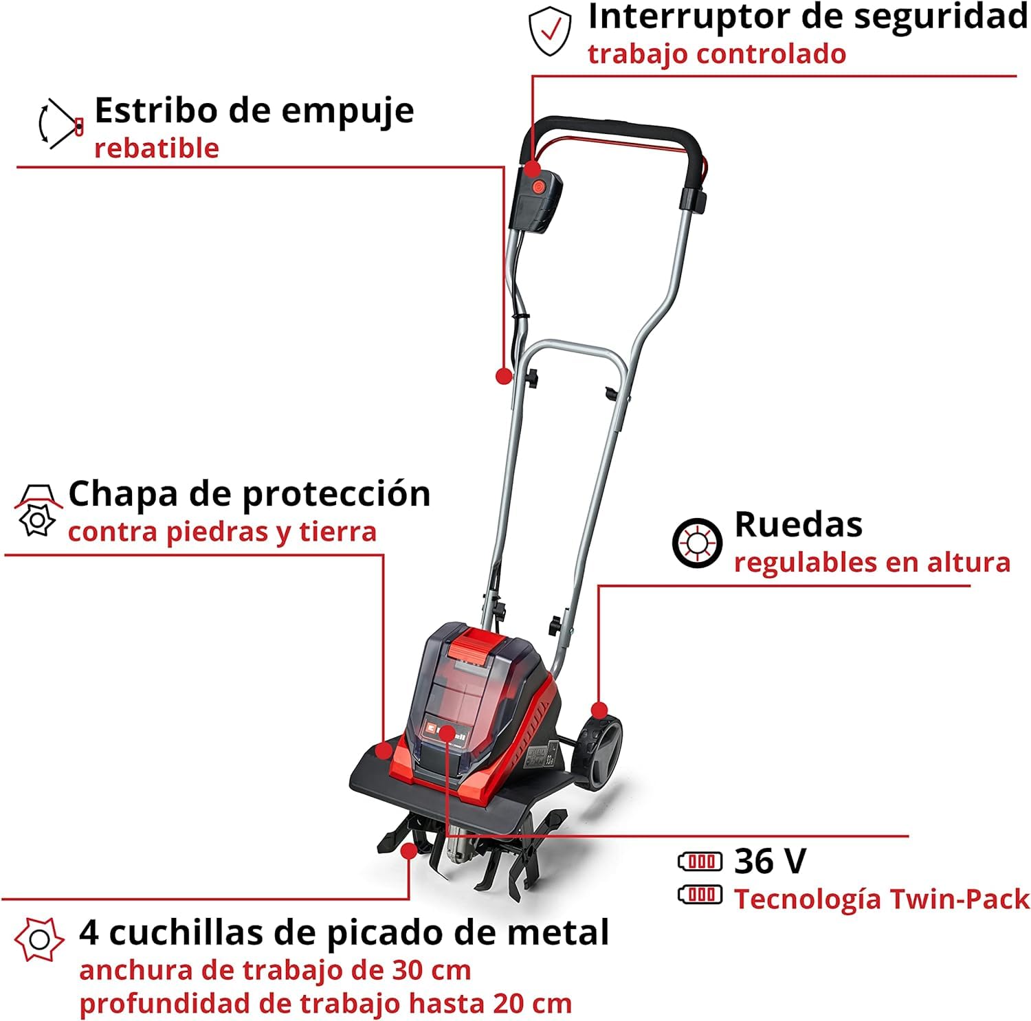 einhell-ge-cr-30-li-aradora-inal-mbrica-36v-power-x-change-4-cuchillas-ancho-30c image 3
