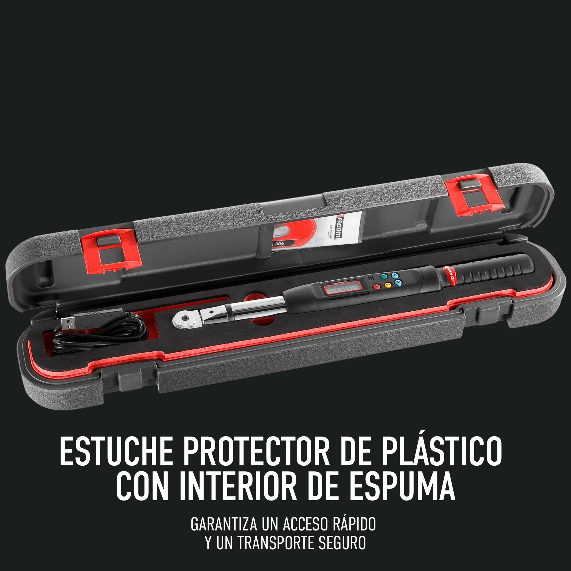 facom-e-306a30r-llave-dinamom-trica-electr-nica-de-ngulo-con-trinquete-1-5-30-nm image 5