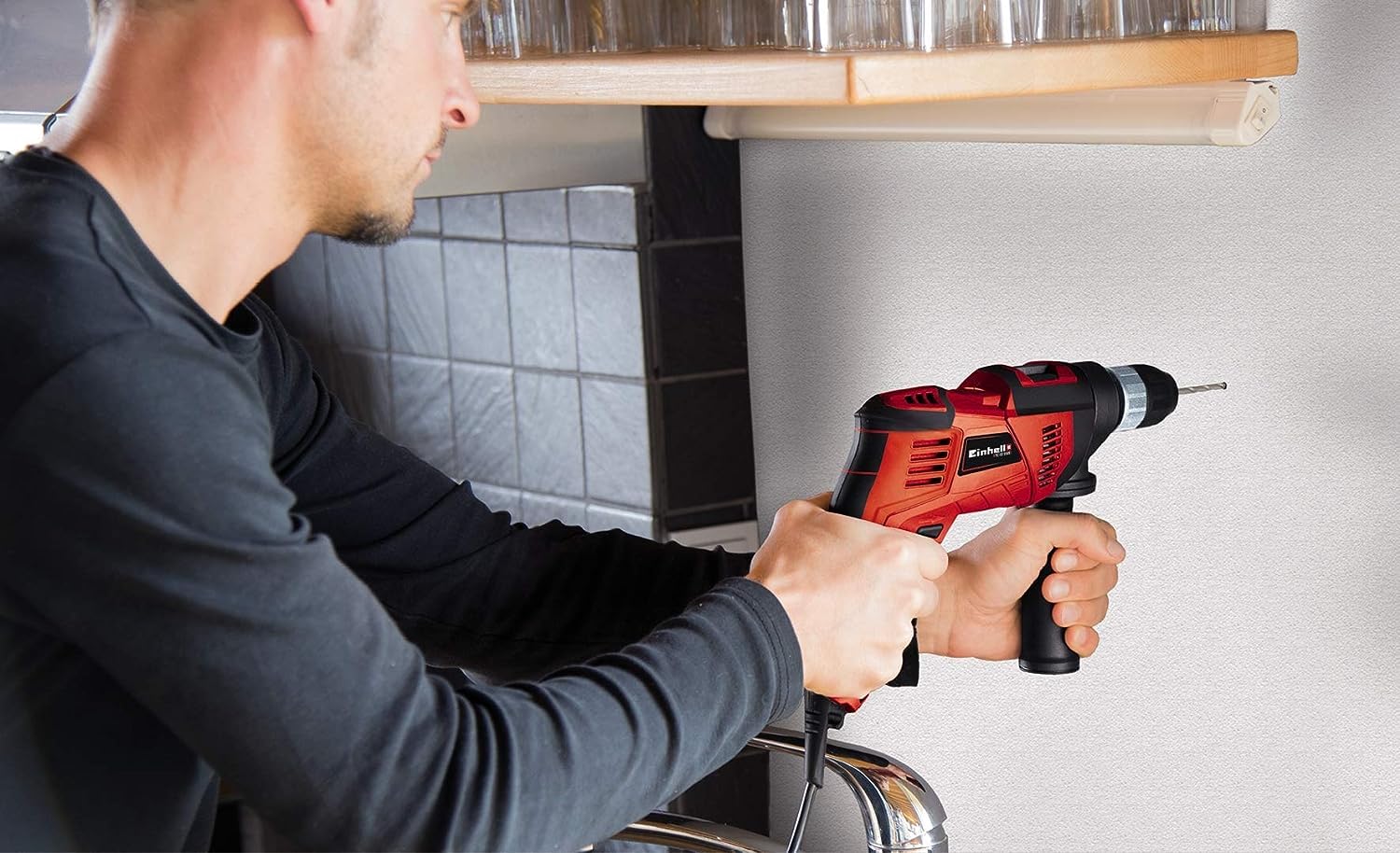 einhell-taladro-de-impacto-tc-id-550-e-550w-electr-nica-de-velocidad-preselecci- image 2