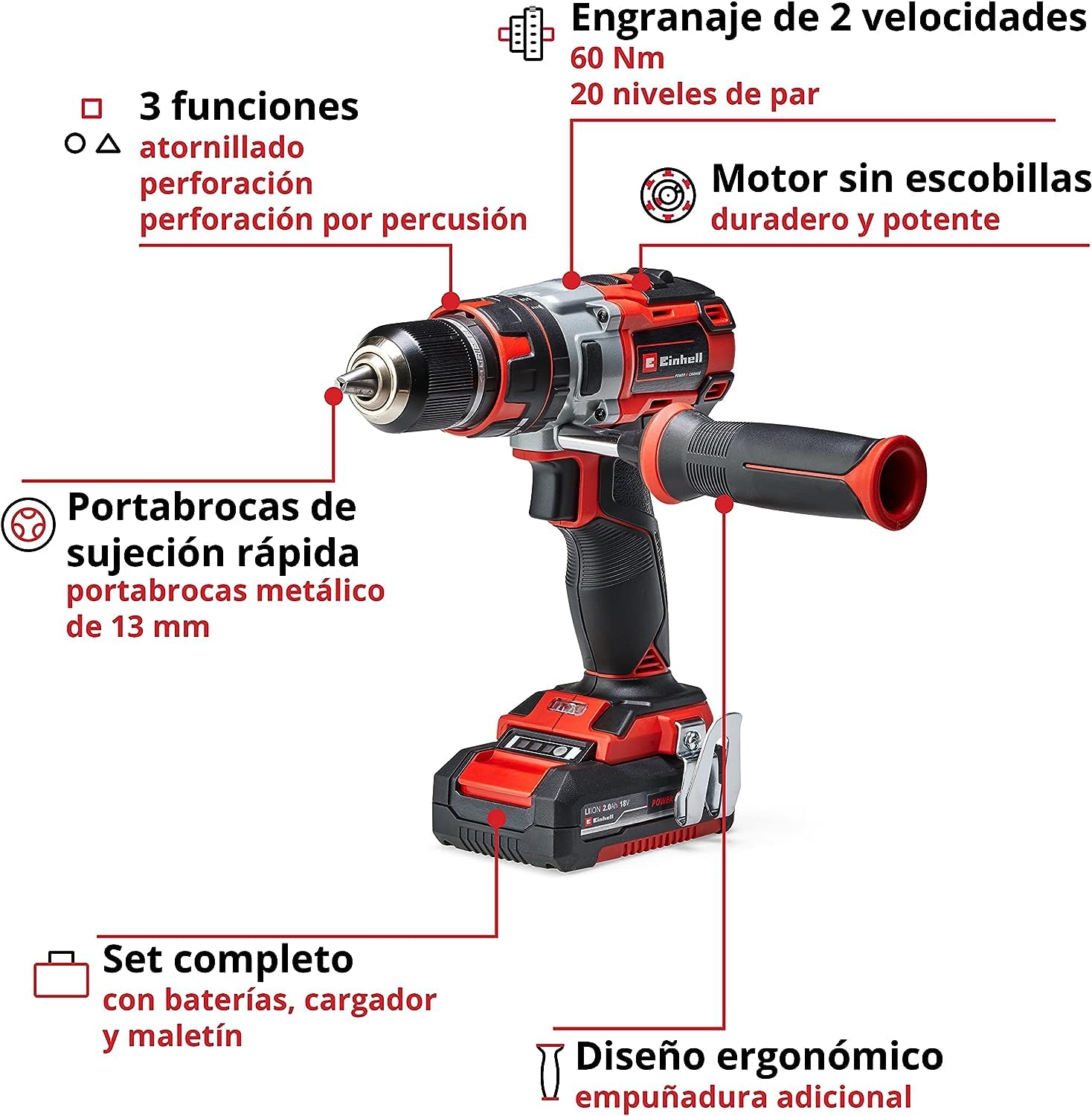 einhell-atornillador-inal-mbrico-te-cd-18-li-i-brushless-power-x-change-con-func image 3