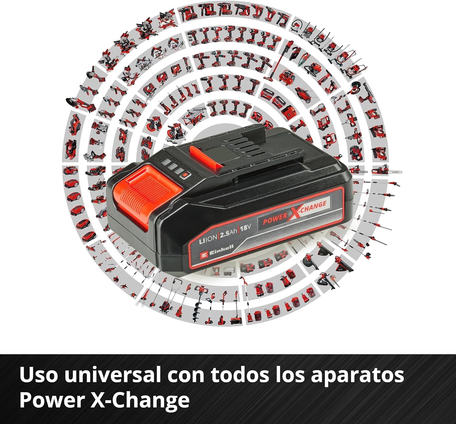 einhell-power-x-change-starter-kit-18v-2-5ah-bater-a-y-cargador image 4