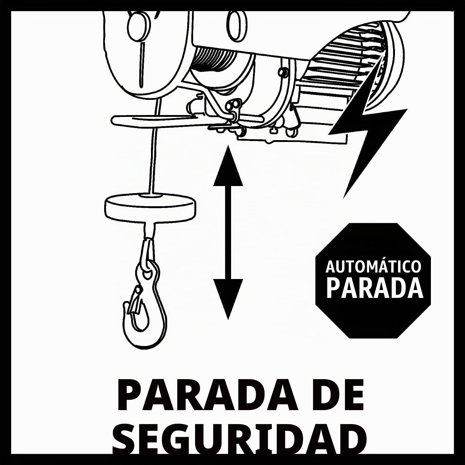 einhell-tc-eh-250-polipasto-el-ctrico-450w-eleva-250kg-cable-de-acero-12m-gancho image 8