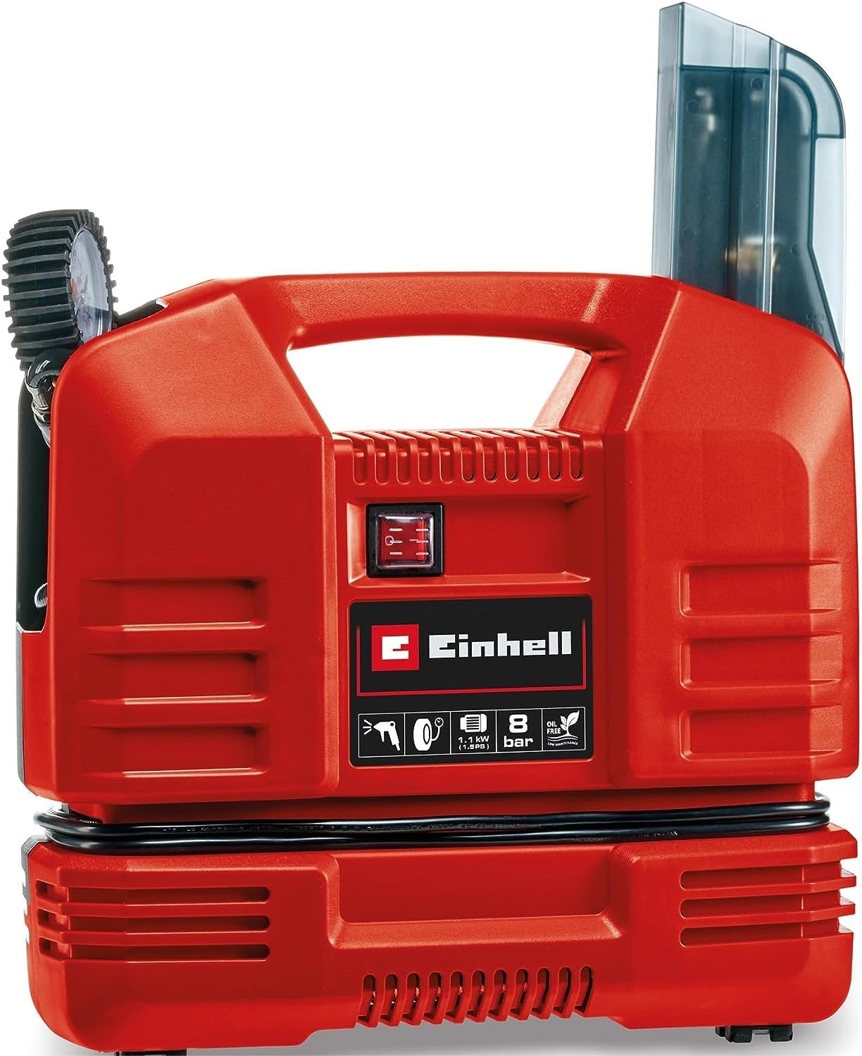 einhell-compresor-tc-ac-190-of-set-8-bar-1100w-incluye-pistola-de-soplado-y-adap image 6
