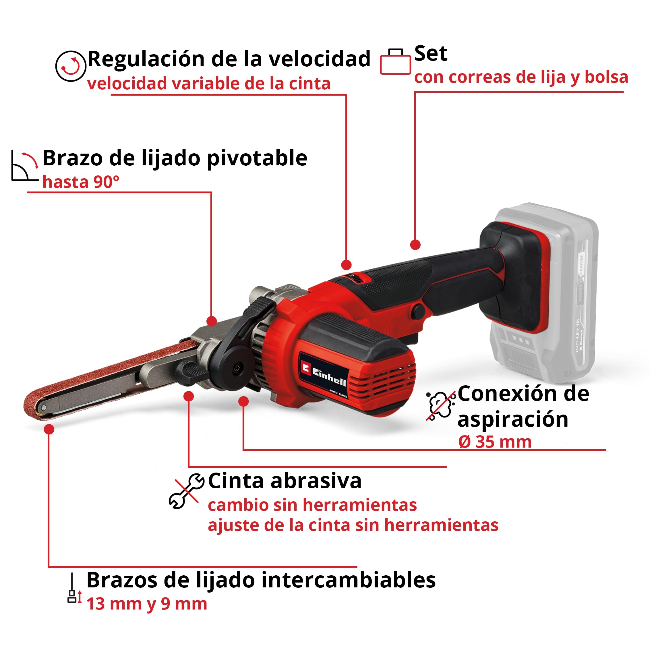 einhell-lima-de-cinta-con-bater-a-te-bf-18-li-solo-power-x-change-18v-velocidad- image 3
