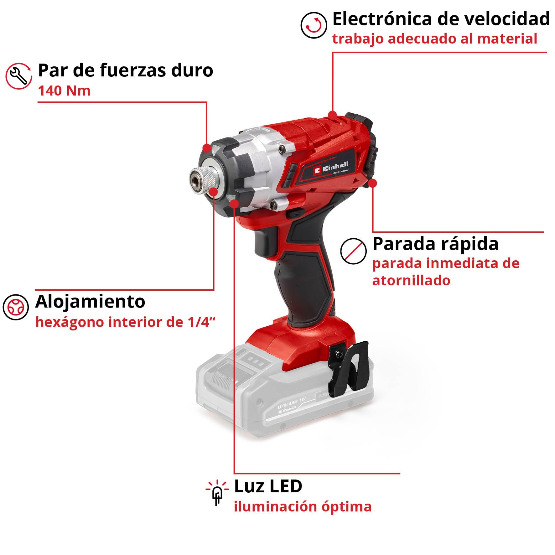 einhell-atornillador-de-impacto-a-bater-a-te-ci-18-1-li-18v-140nm-sin-bater-a-pr image 3