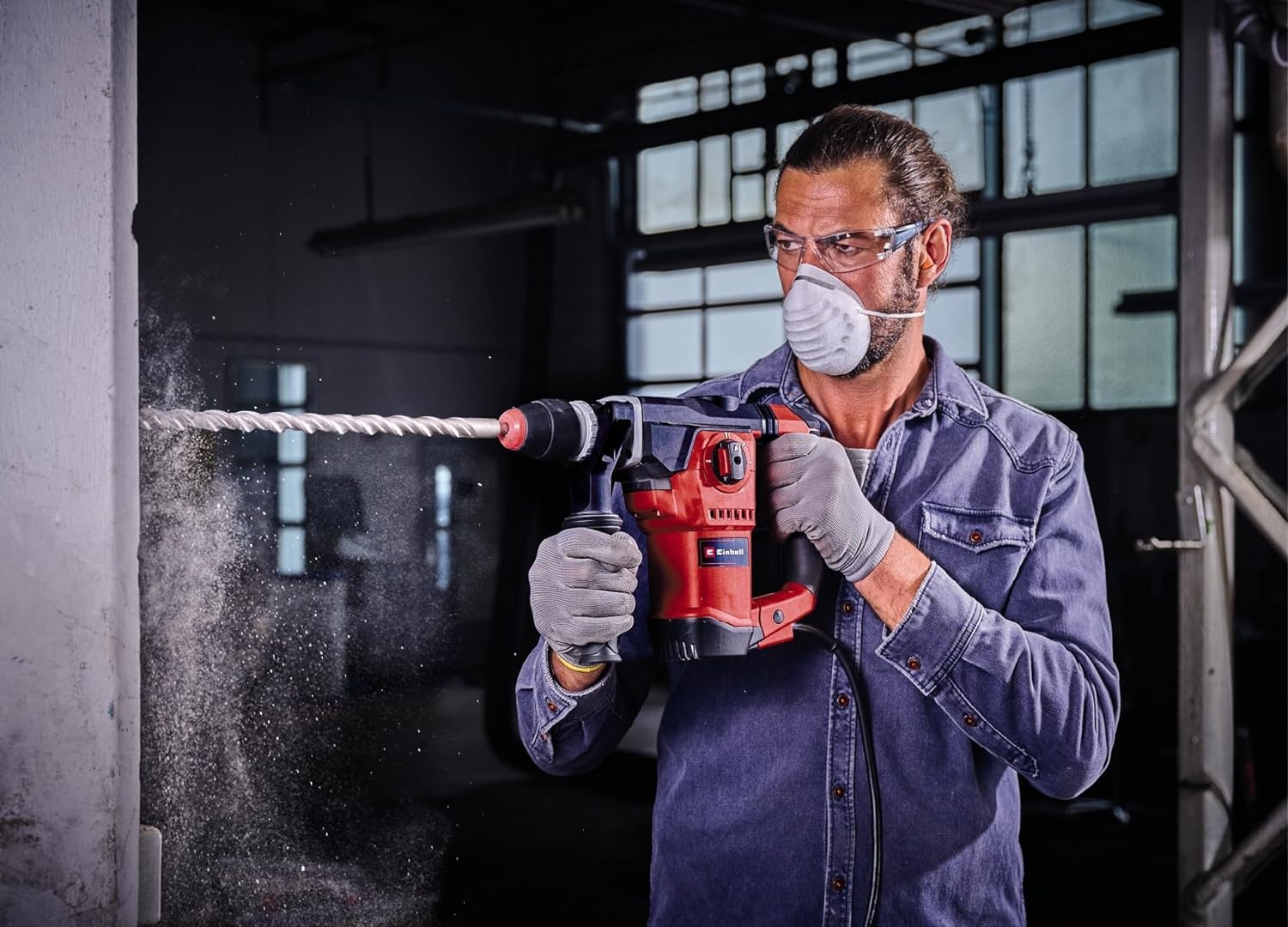 einhell-te-rh-32-1600-4f-martillo-perforador-sds-plus-1600w-con-4-funciones image 2