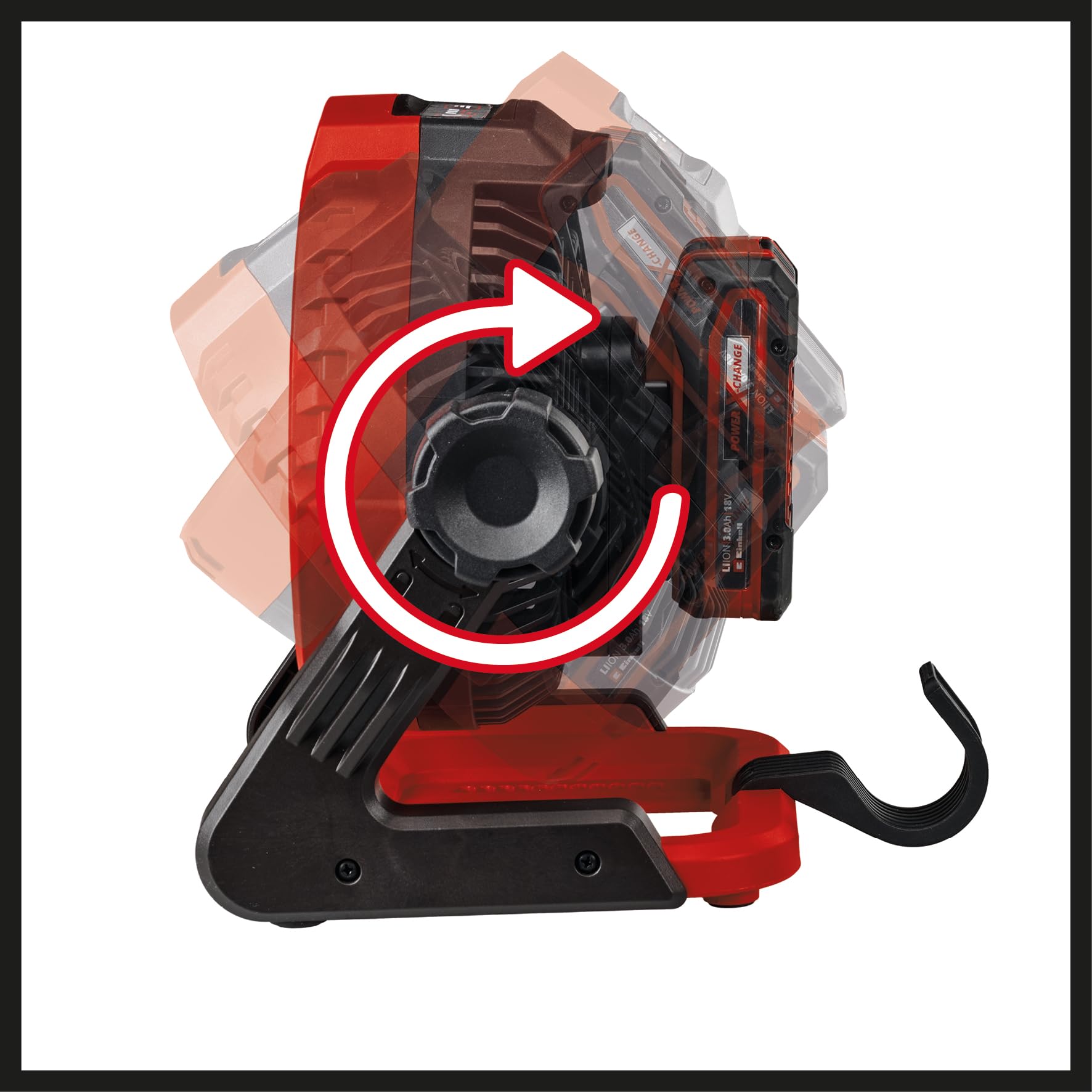einhell-ventilador-inal-mbrico-ge-cf-18-2200-li-solo-18v-3-velocidades-cabezal-g image 5