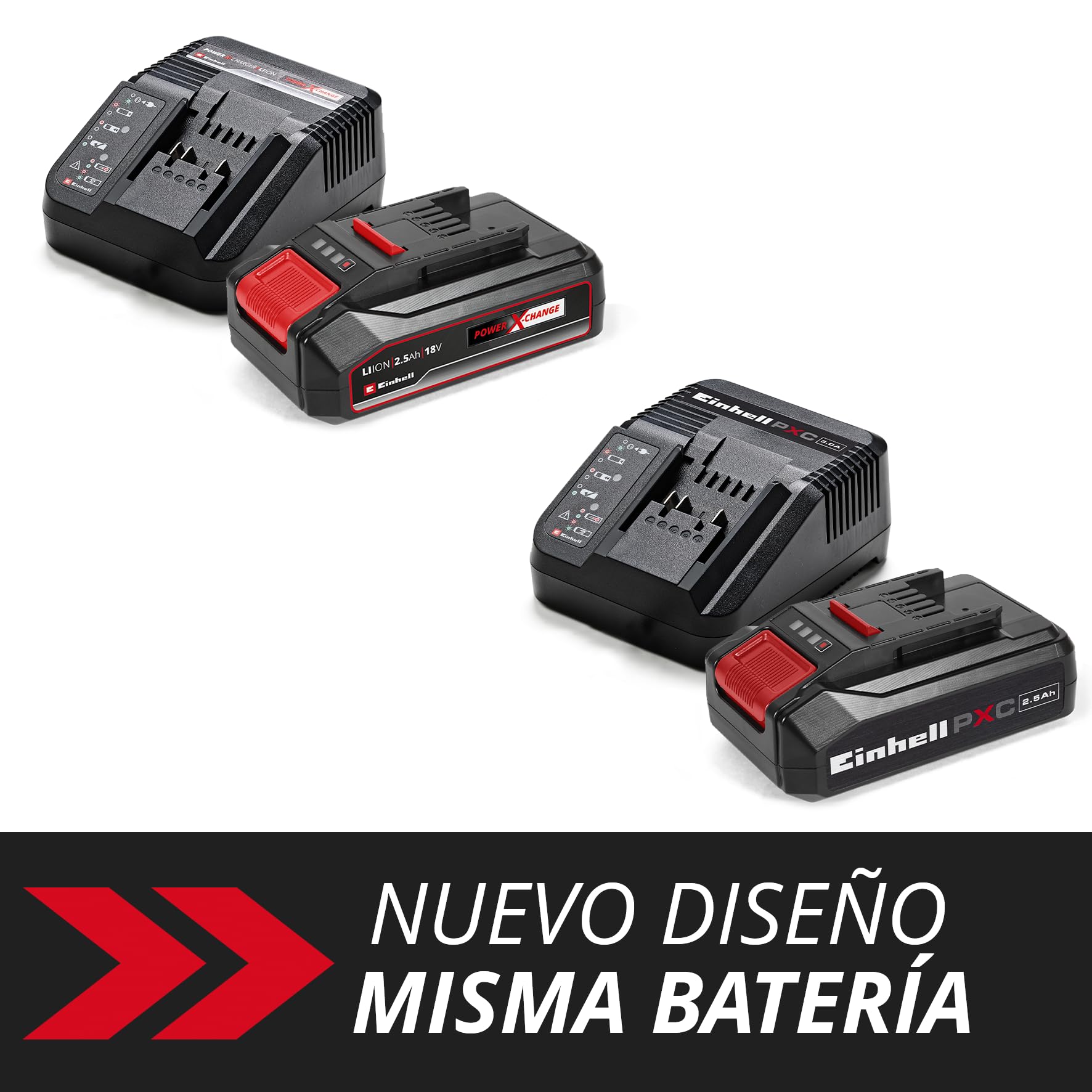 einhell-power-x-change-starter-kit-18v-2-5ah-bater-a-y-cargador image 2