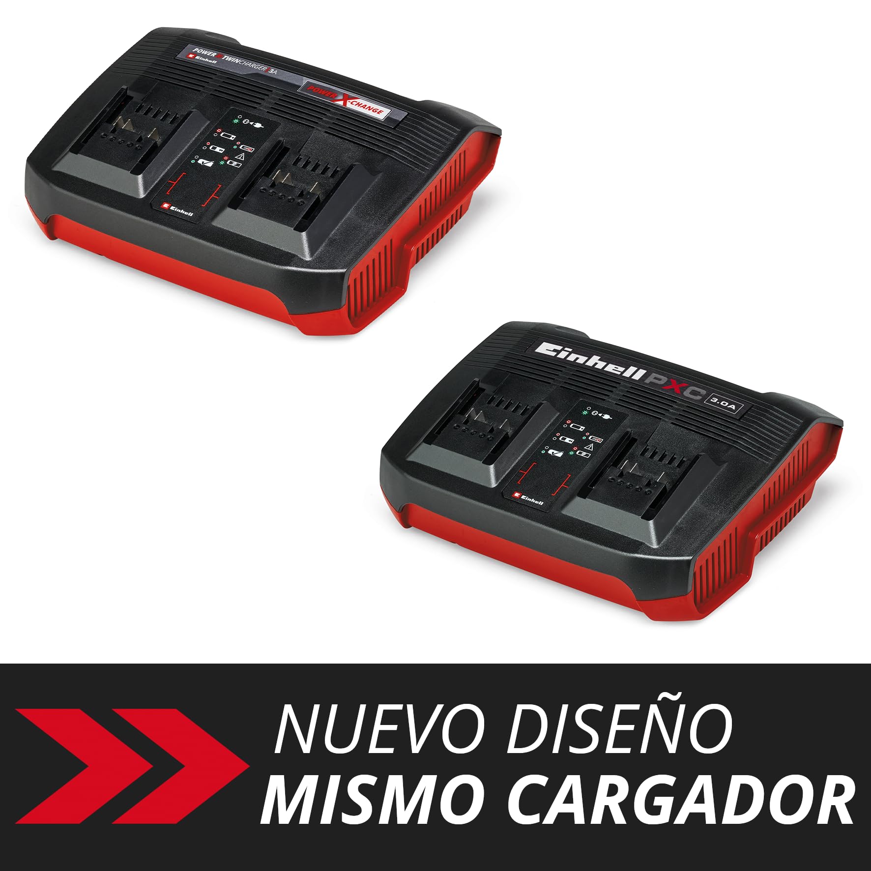original-einhell-cargador-power-x-twincharger-3a-power-x-change-18v-carga-parale image 2